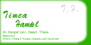 timea hampl business card